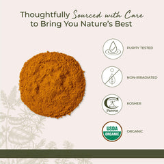 Starwest Botanicals amber turmeric powder close-up with smooth texture