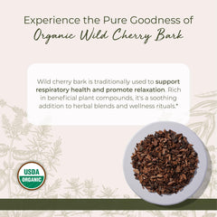Starwest Botanicals Wild Cherry Bark cut and sifted 4oz for syrups and infusions.