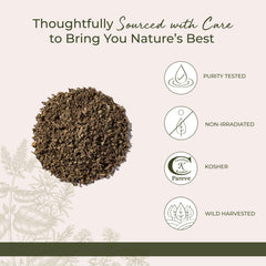 Resealable mylar bag preserves mullein leaf freshness from Starwest Botanicals