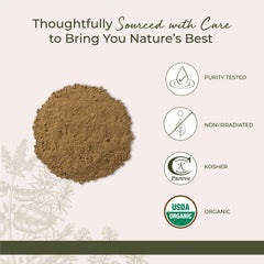 Starwest Calendula powder in a baking bowl, enhances aroma and color.