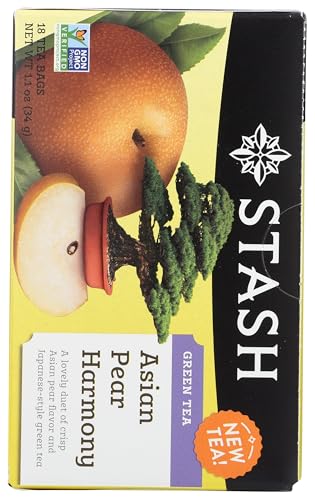 Stash Asian Pear Harmony Green Tea bags for convenient brewing
