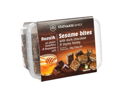Stathakis Family sesame bites in a 200 g pack, ready to snack.