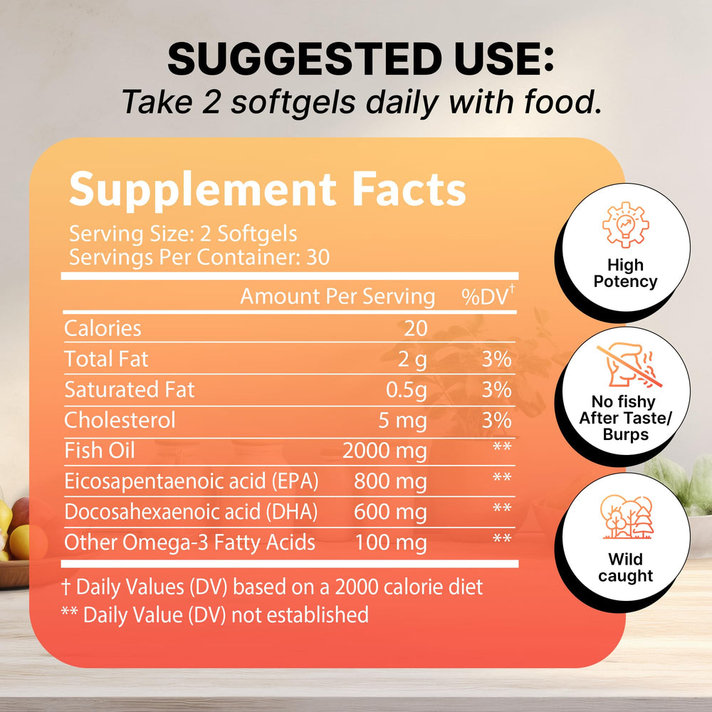 STAW Next Level Omega-3 softgels closeup indicating smooth intake and no fishy aftertaste.