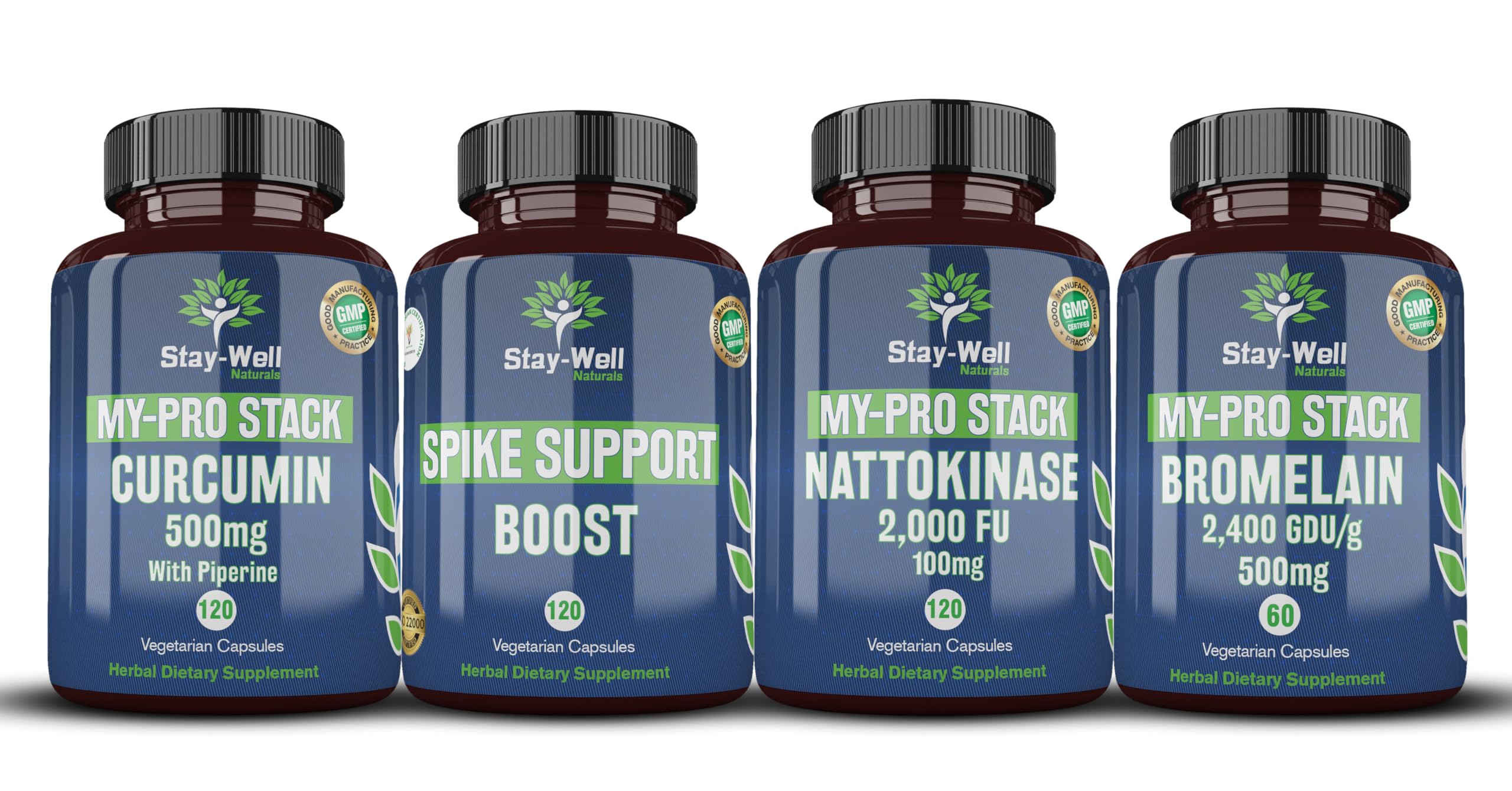 Stay-Well Naturals Spike Support bottle front highlighting immune support