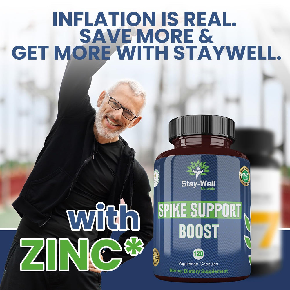 Stay-Well Naturals Spike Support immunity-boosting blend spotlights plant extracts and minerals