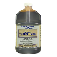 Stearns Gallon 1% Iodine Teat Dip; conditions teat skin and helps limit organism spread