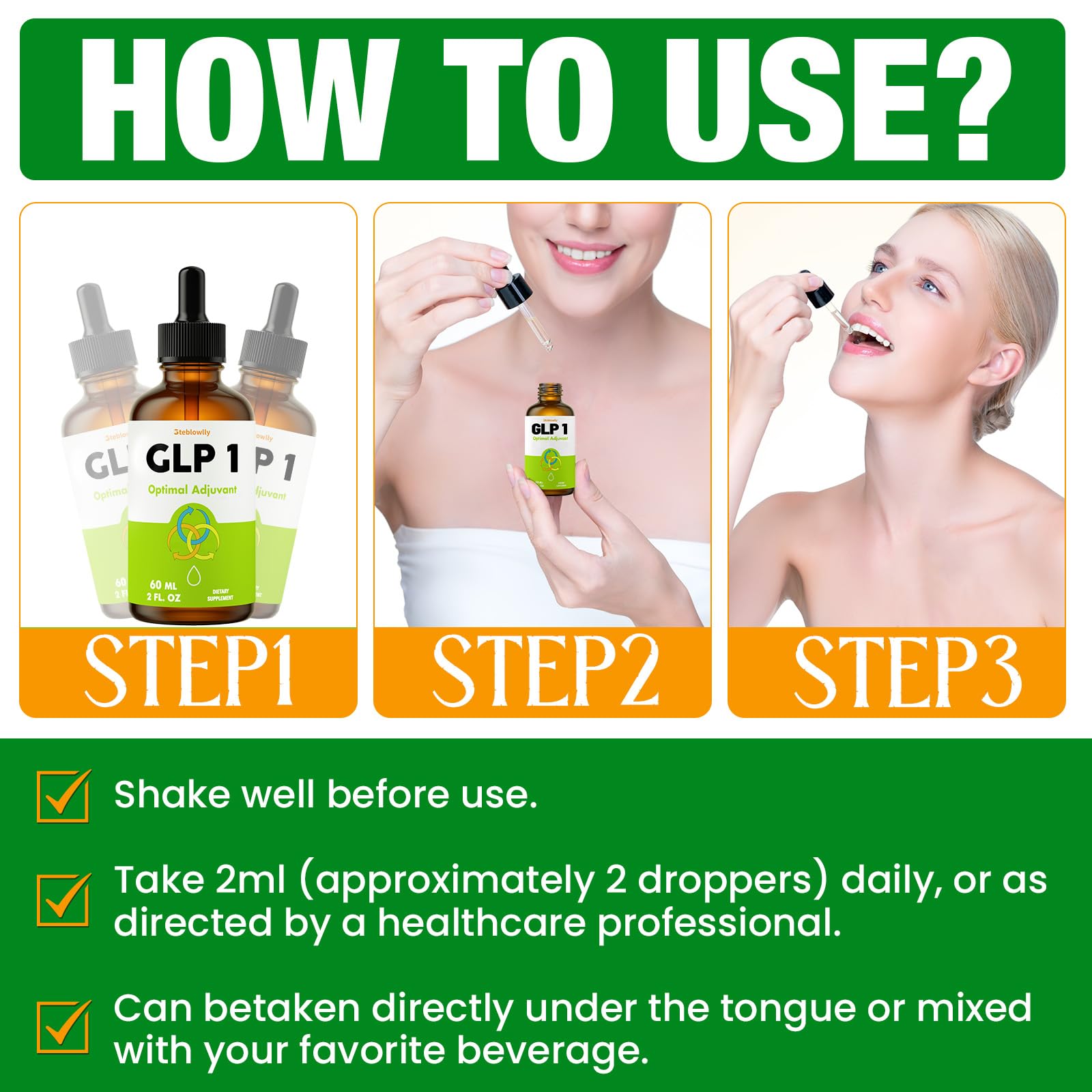 Daily-use setup with bottle and glass depicts convenient routine.