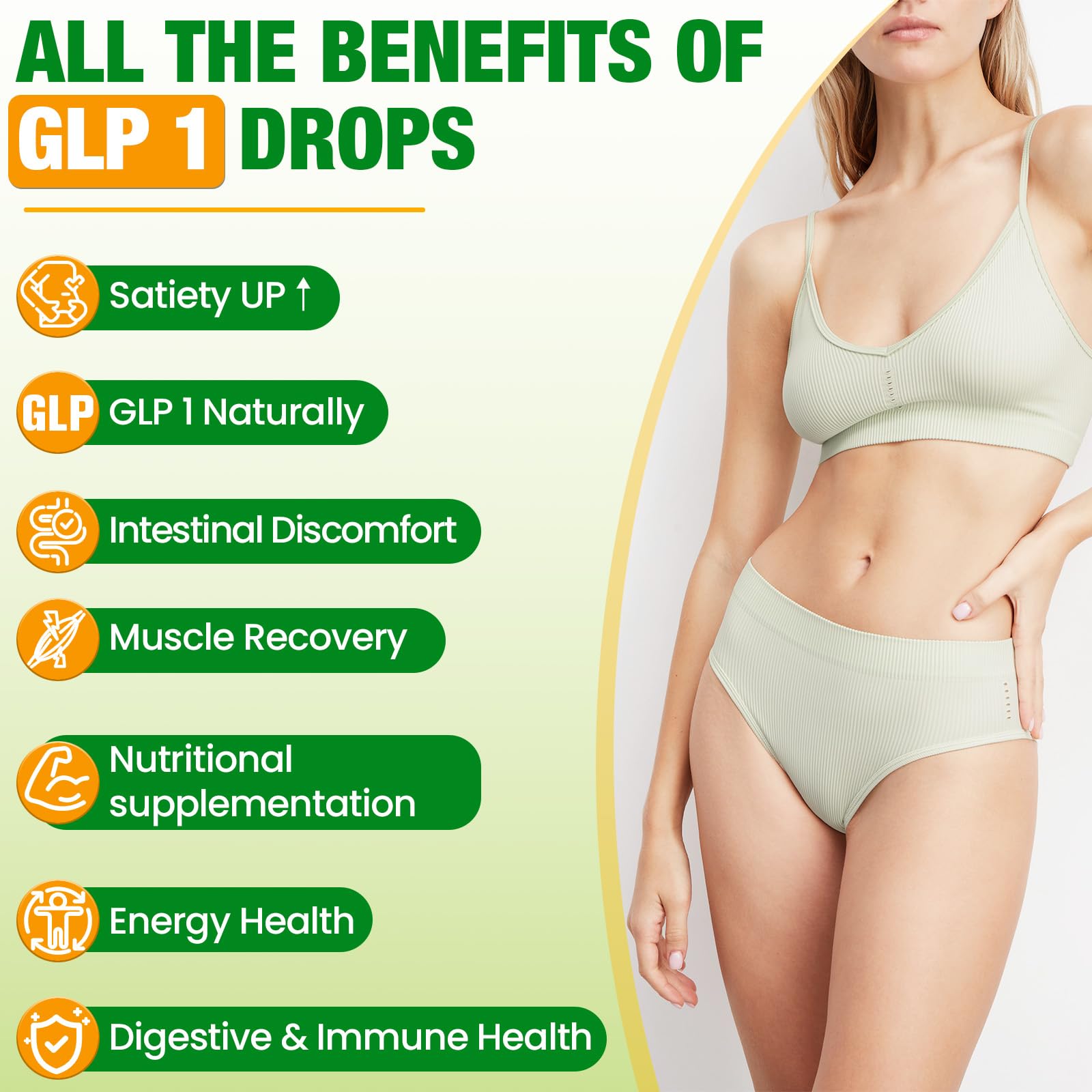 Steblowlly GLP-1 dropper filled with lemon liquid for fast absorption.