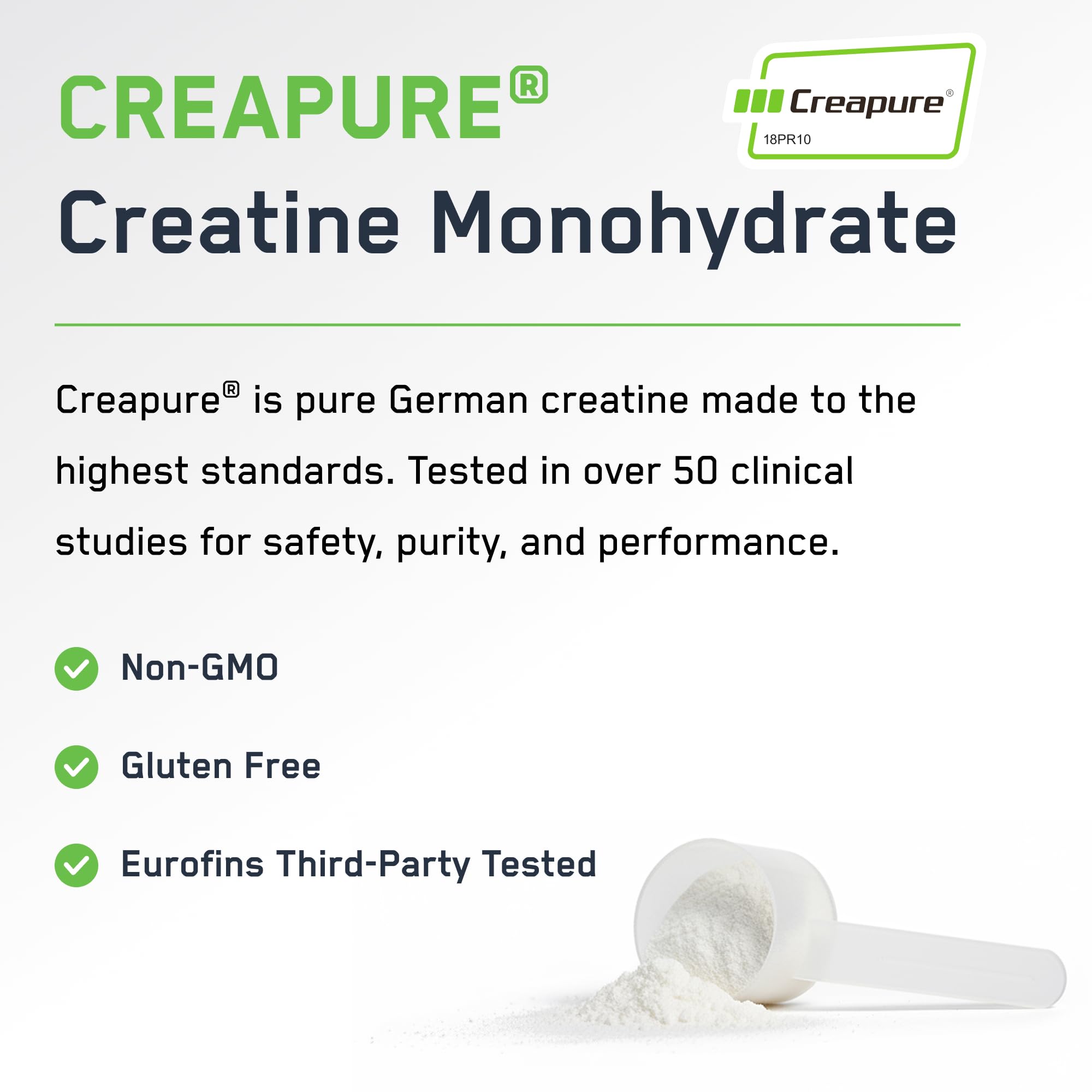 SteelFit Creapure powder mixing in glass with water demonstrates easy blending.
