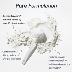 SteelFit Creatine HMB powder in shaker cup for post-workout recovery.