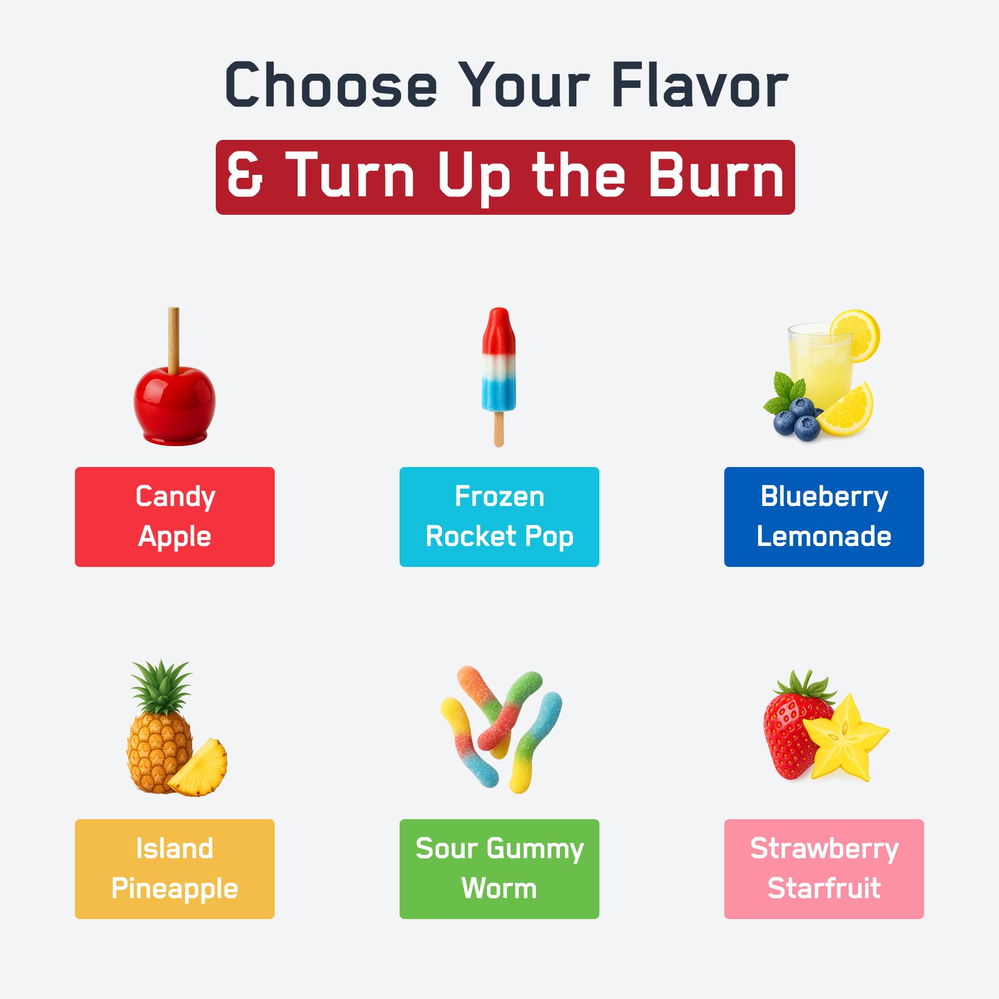 SteelFit Steel Burn dosing illustration shows simple, caffeine-free metabolism support option.