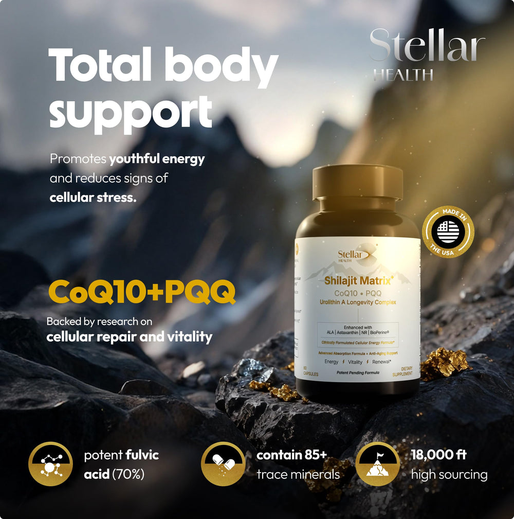 Stellar Health Shilajit extracto en frasco: impulso natural para vitalidad diaria