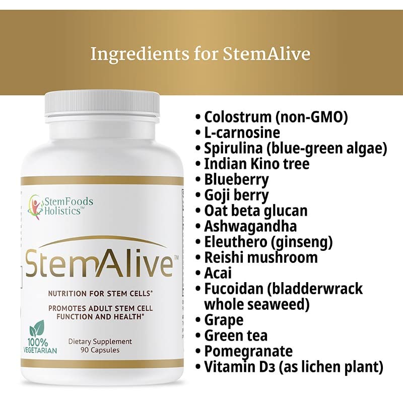StemAlive non-GMO gluten free capsules for clean nutrition