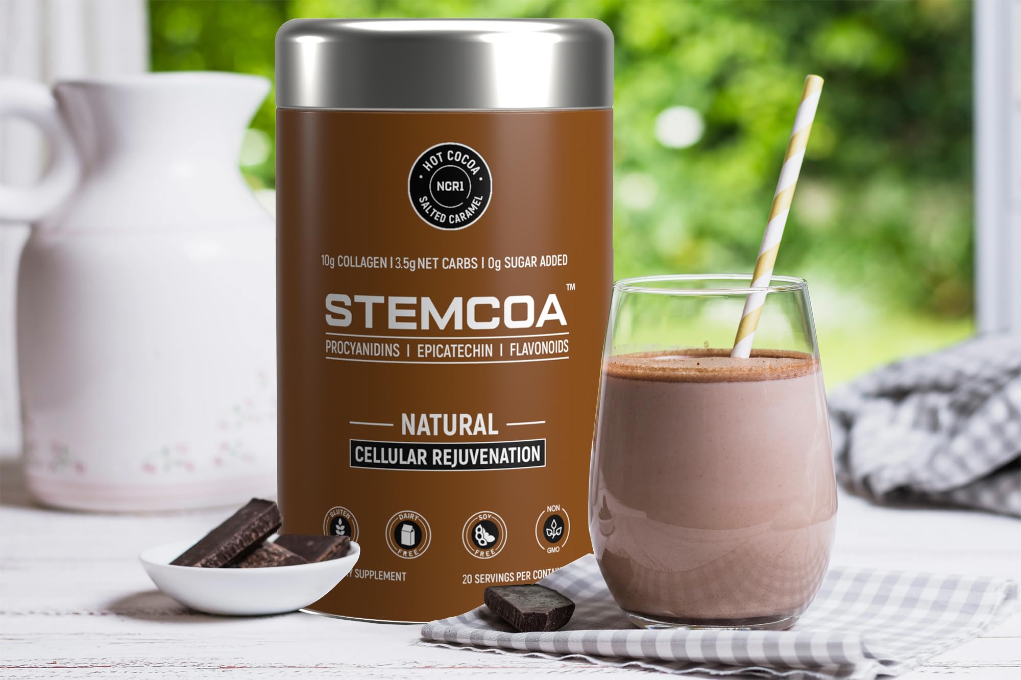 Stemcoa NCR1 resveratrol bottle signaling antioxidant protection idea.