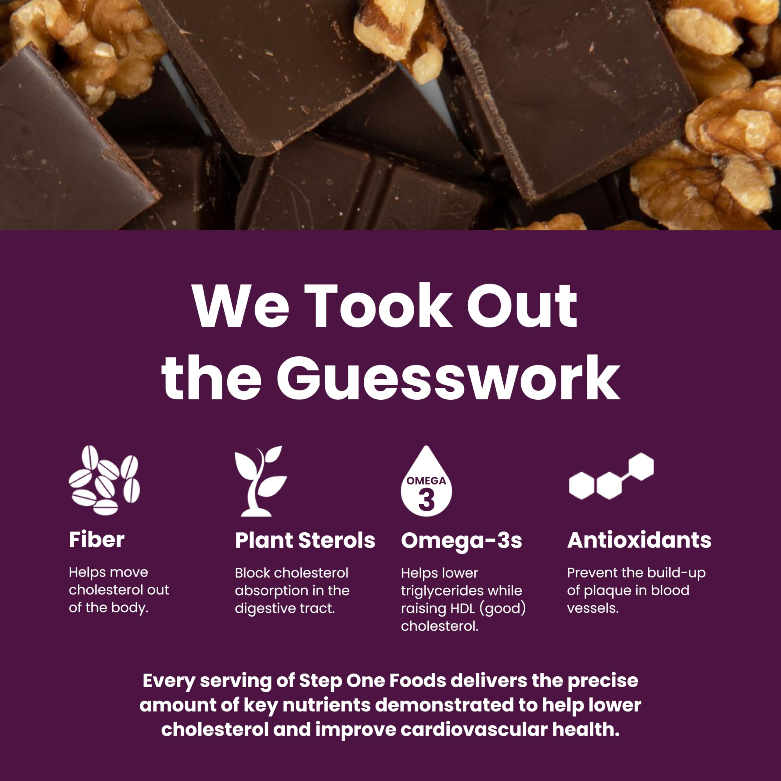 Step One Foods dark chocolate walnut bars gluten-free vegan badge