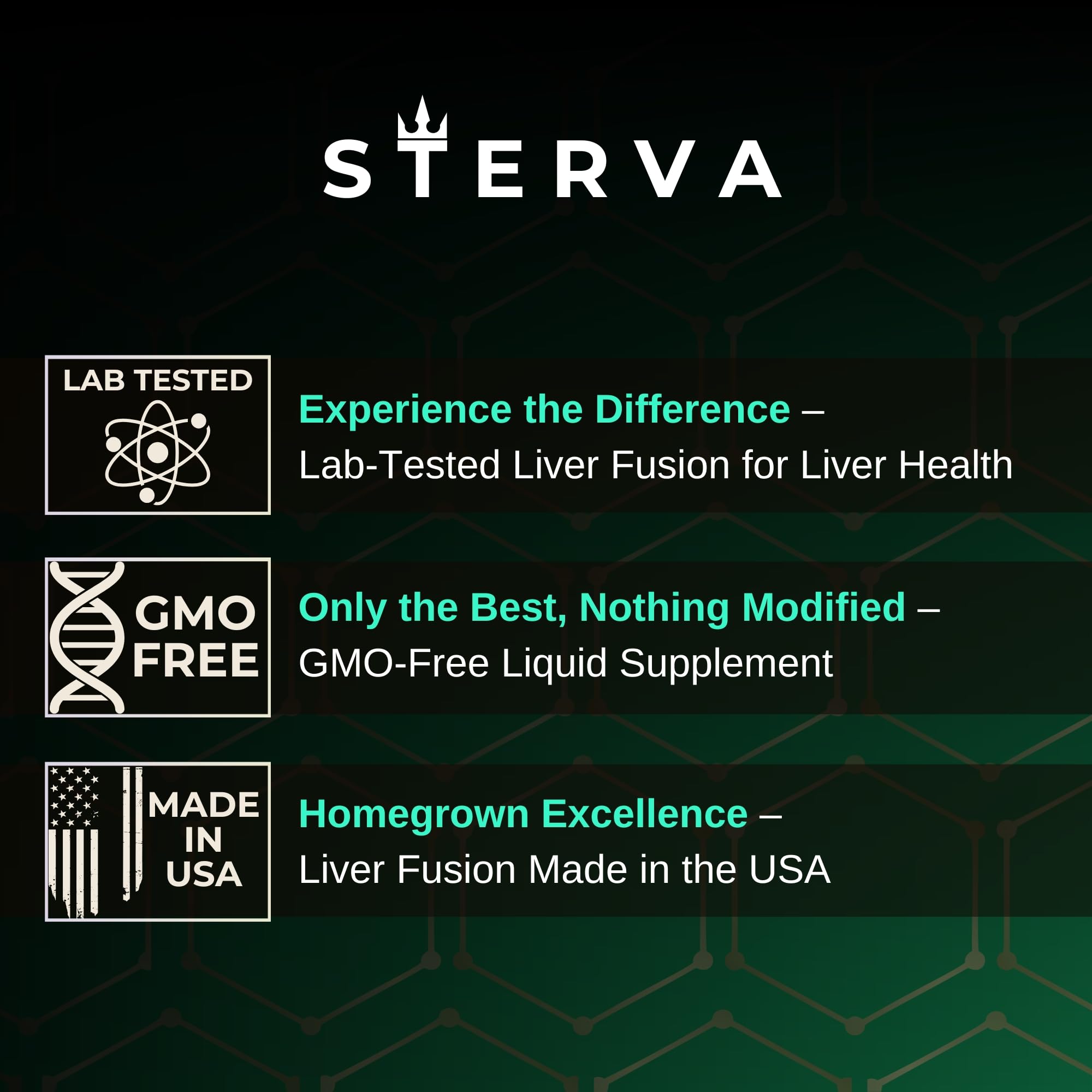 STERVA Liver Fusion bottle in hand for on-the-go liver support