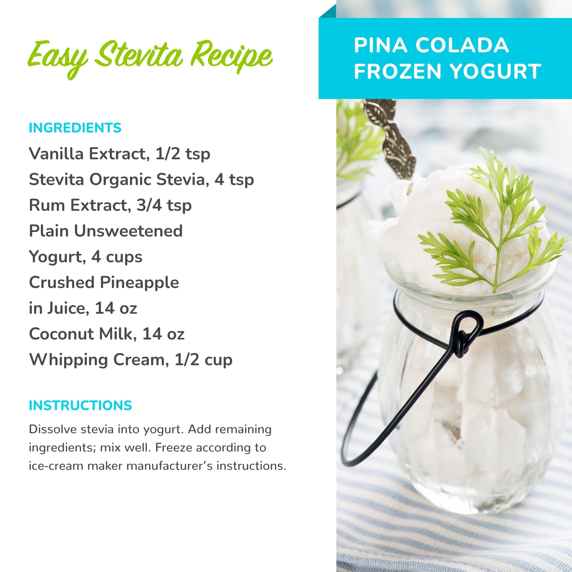 Stevita family-owned brand image conveying trusted, sustainable sweetener for recipes.