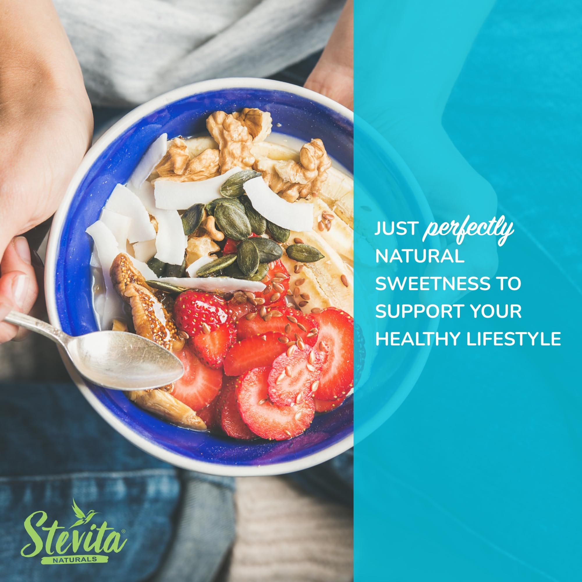 Stevita packaging on shelf emphasizing USDA Organic and sustainable sourcing
