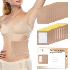 STFOCE castor oil pack wrap disposable, convenient on-the-go relief.