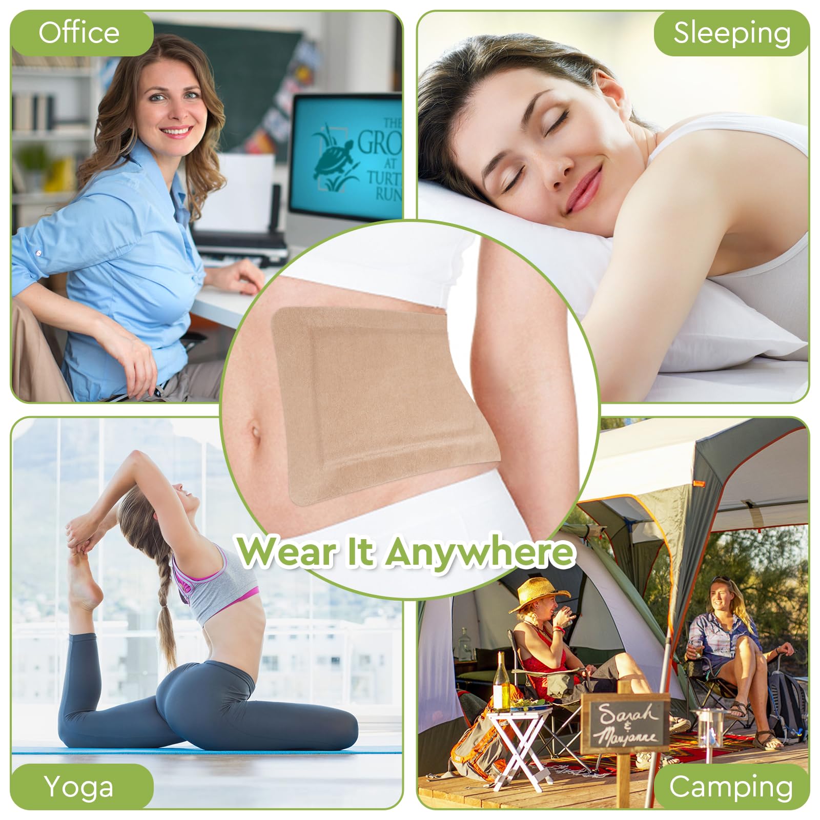 STFOCE castor oil pack wrap easy-application, quick setup.