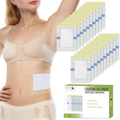 STFOCE castor oil pack wrap outer layer: thin, breathable film for comfortable wear.