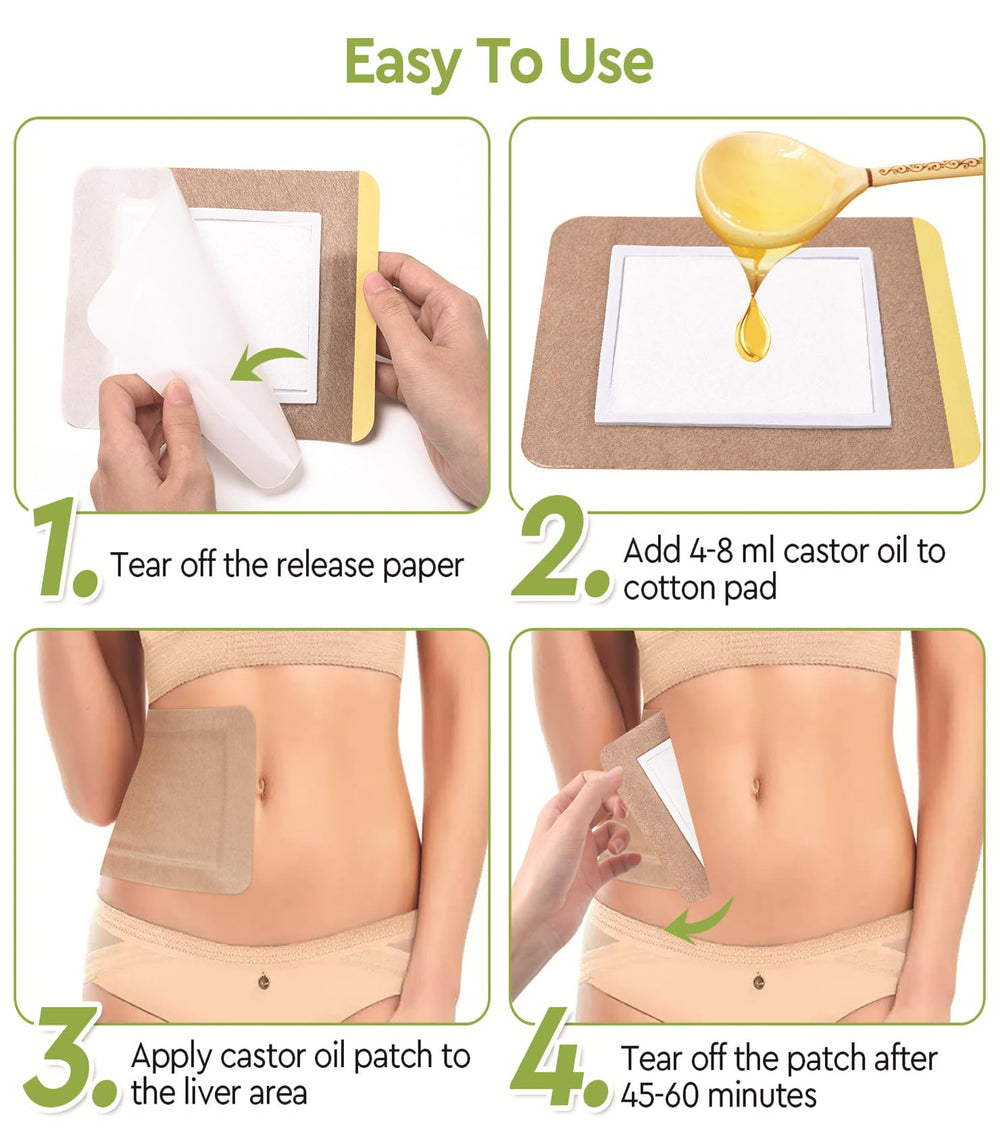 STFOCE castor oil pack wrap portable and lightweight for on-the-go use