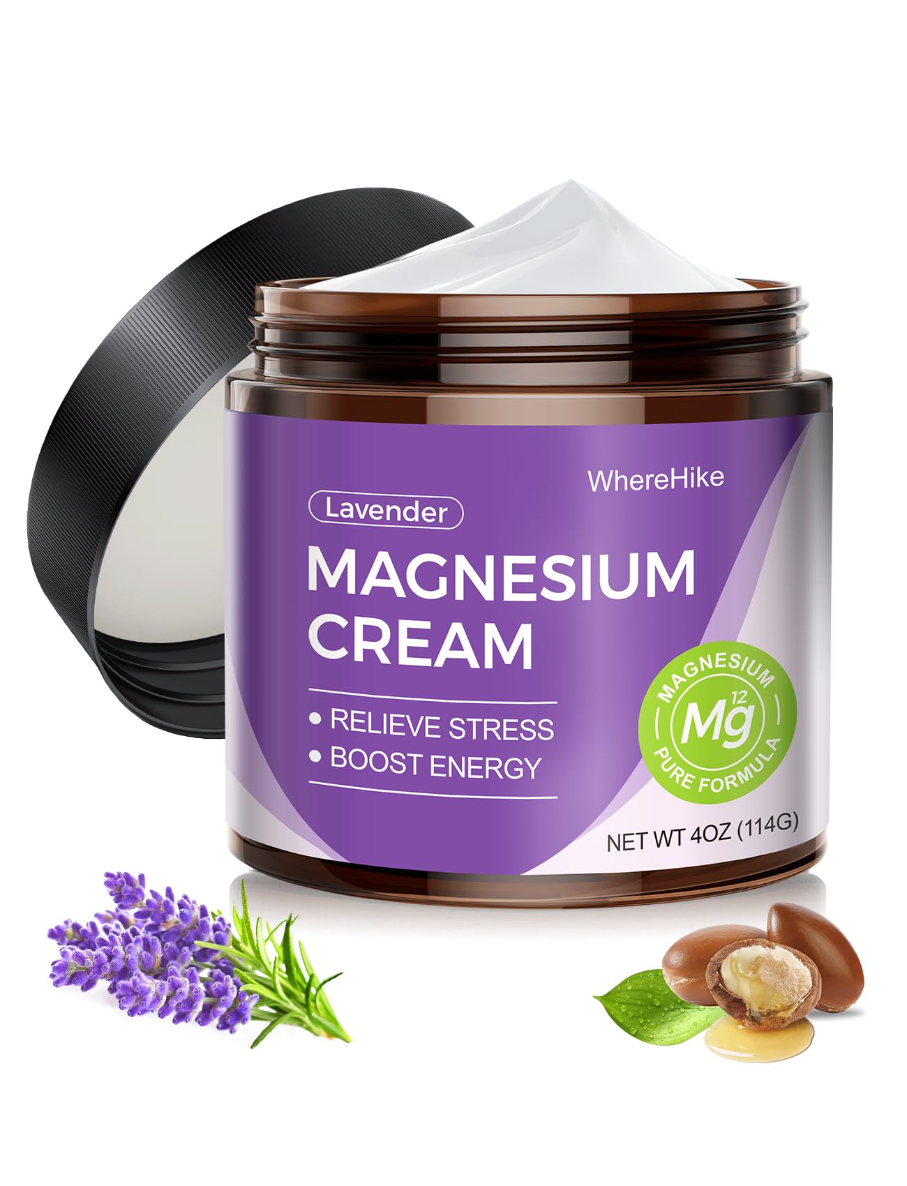 STILIP Magnesium Cream lavender bottle promotes relaxation before sleep.