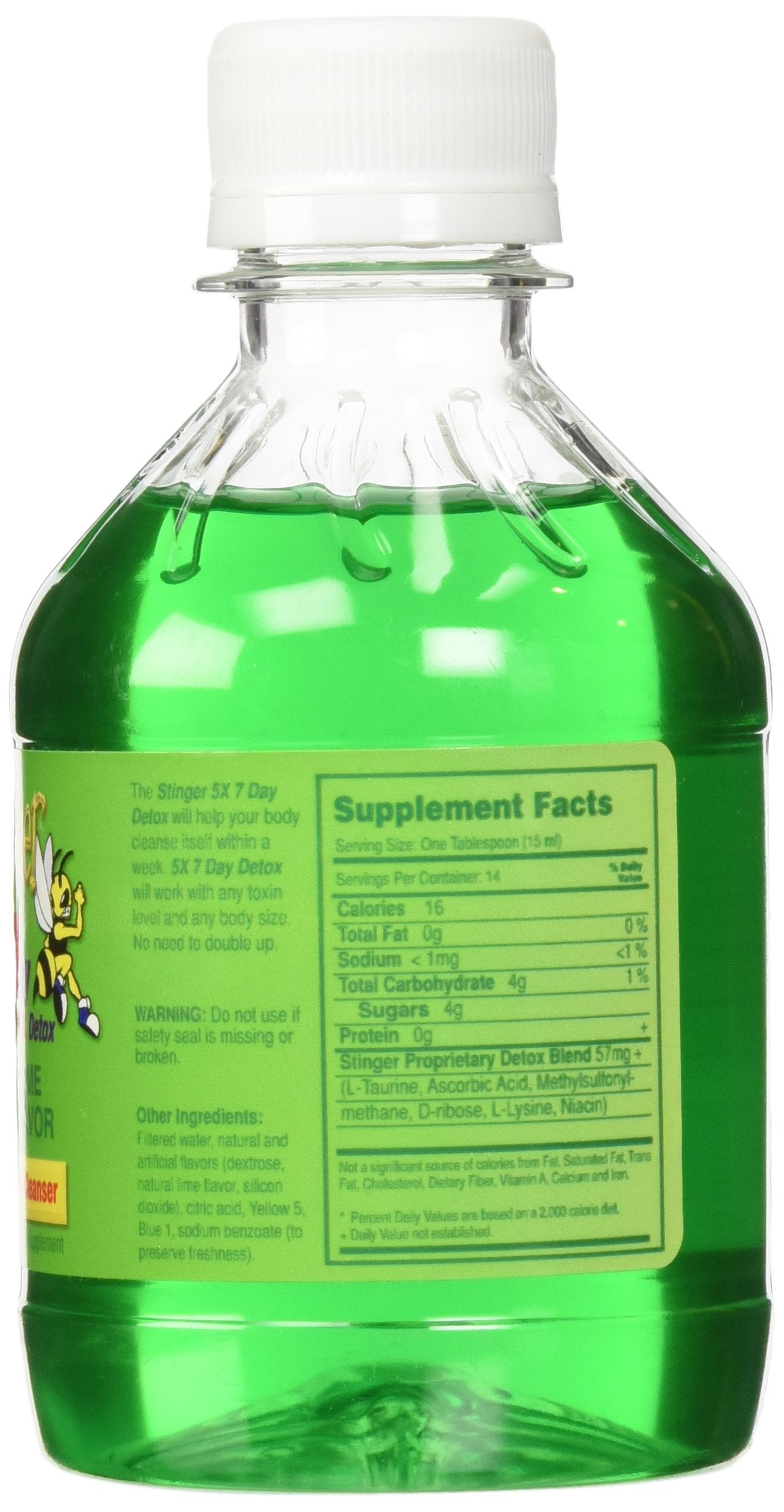 Stinger Detox 5X USA facility logo emphasizing USA-made production