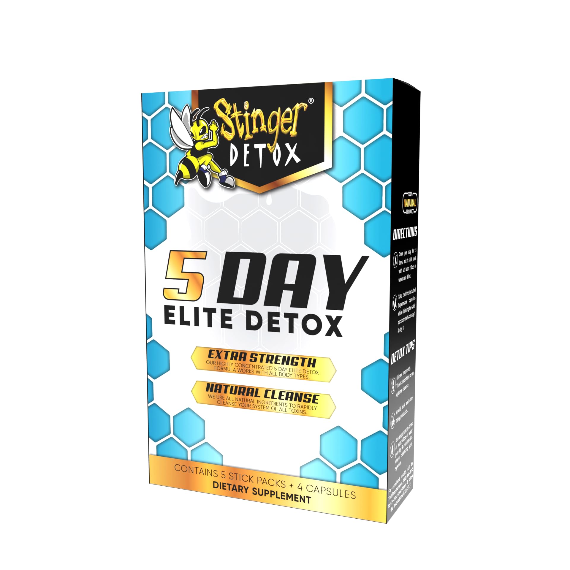 Stinger Detox organic vegetables blend showcasing plant-based ingredients for wellness