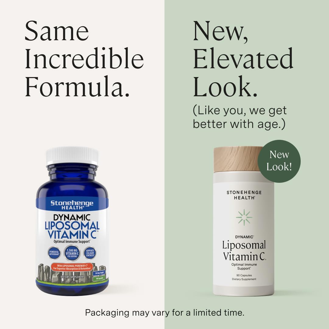 Stonehenge Health packaging emphasizes non-GMO sunflower phospholipids for liposomal delivery