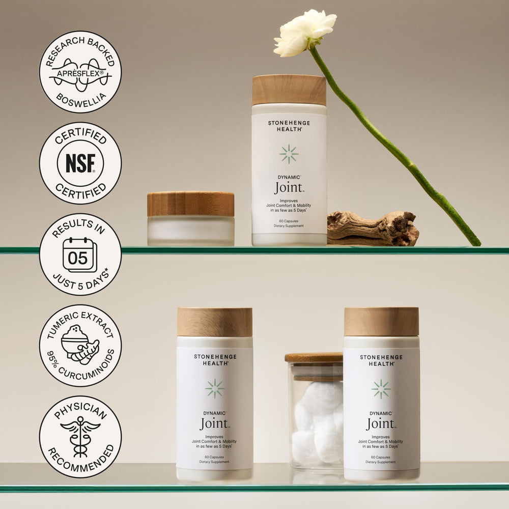 Stonehenge Health 60-capsule bottle showing a 30-day supply