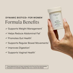 Stonehenge Health Biotics for Women capsules closeup highlighting delayed-release capsules