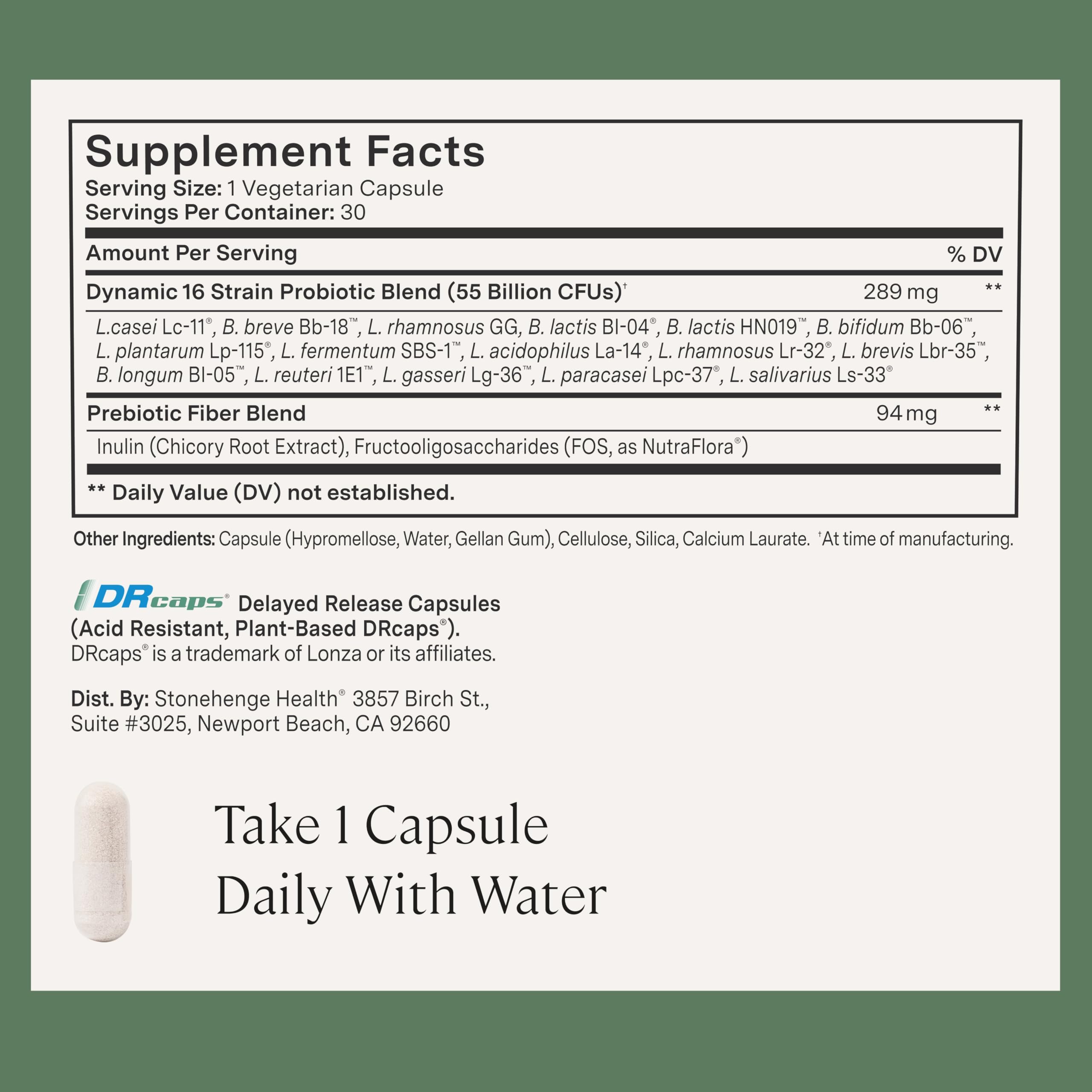 Delayed-release capsules for targeted gut delivery by Stonehenge Health.