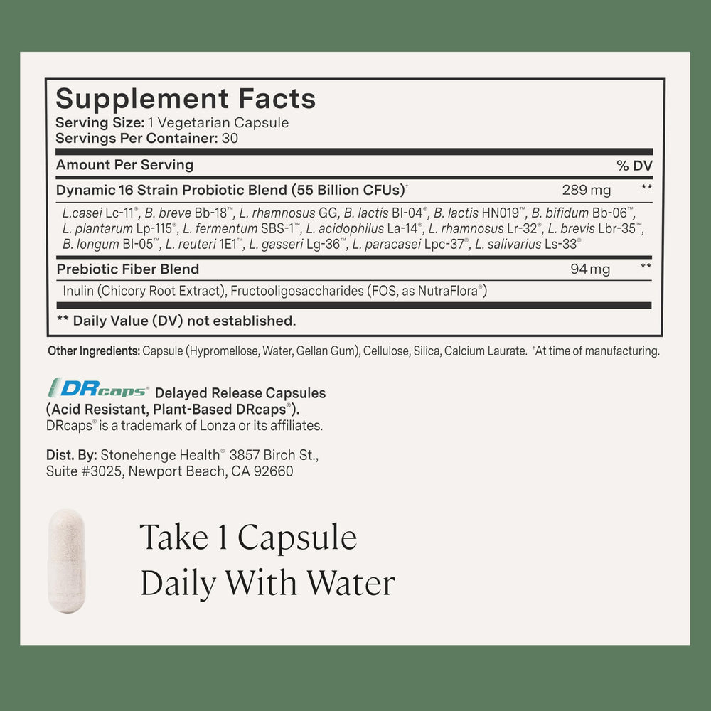 Delayed-release capsules for targeted gut delivery by Stonehenge Health.