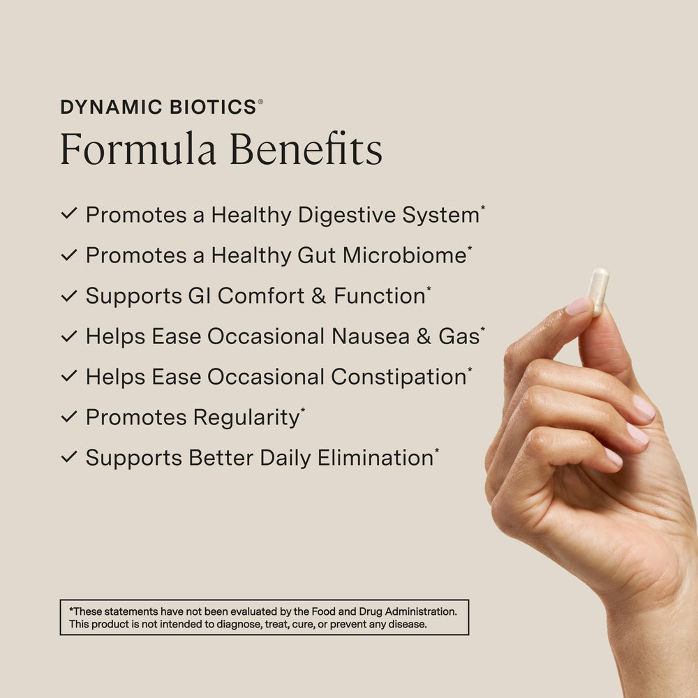 Close-up of the Stonehenge Health label highlighting 16 probiotic strains.