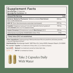 Icons of DNF-10, Capsifen, Berbevis Phytosome highlighting key ingredients.