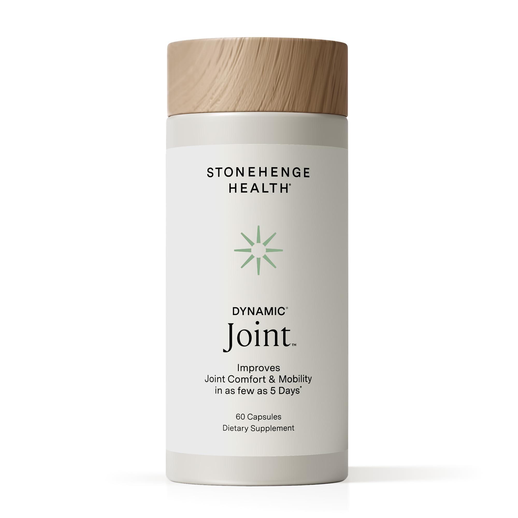 Stonehenge Health Dynamic Joint bottle showing fast-acting support for mobility