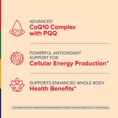 Stop Aging Now CoQ10 200mg softgels bottle side view showing label