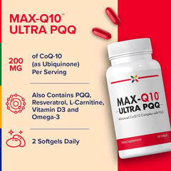 Stop Aging Now CoQ10 200mg softgels capsules closeup for quality ingredients