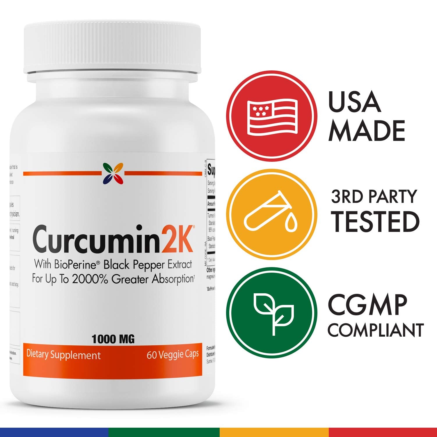 Stop Aging Now Curcumin2K bottle pack 3x multi-pack for value