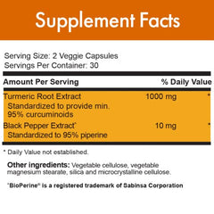 Stop Aging Now Curcumin2K capsules close-up emphasizing Bioperine absorption boost