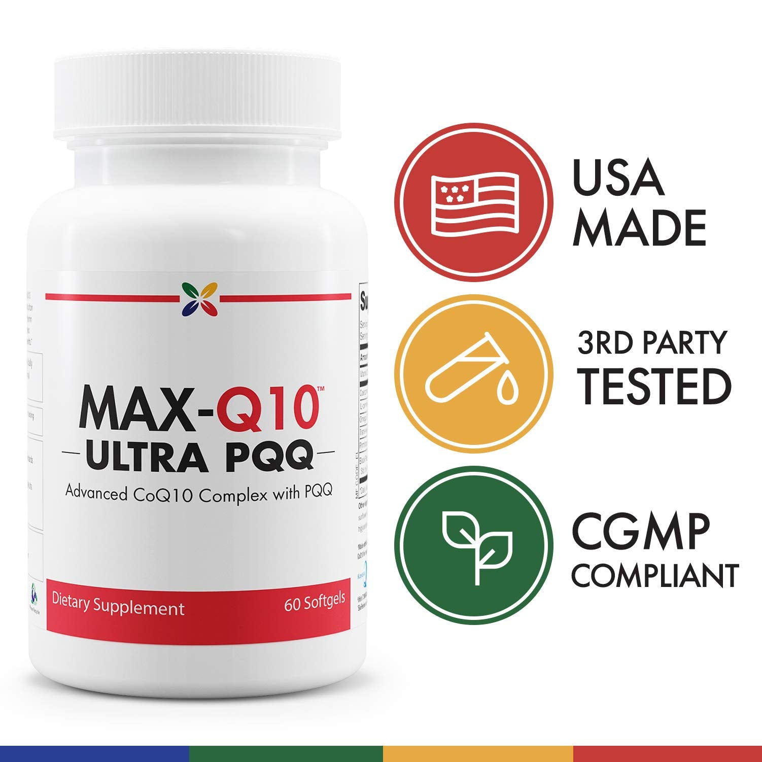 Stop Aging Now MAX-Q10 Ultra CoQ10 softgels inside capsule - smooth interior