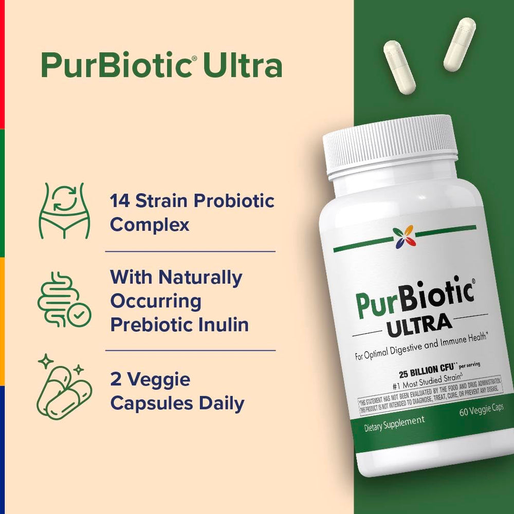 Stop Aging Now eight-strain probiotic label with diverse gut support