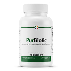 Stop Aging Now PurBiotic 15B CFU bottle front, improving gut balance and daily digestion.