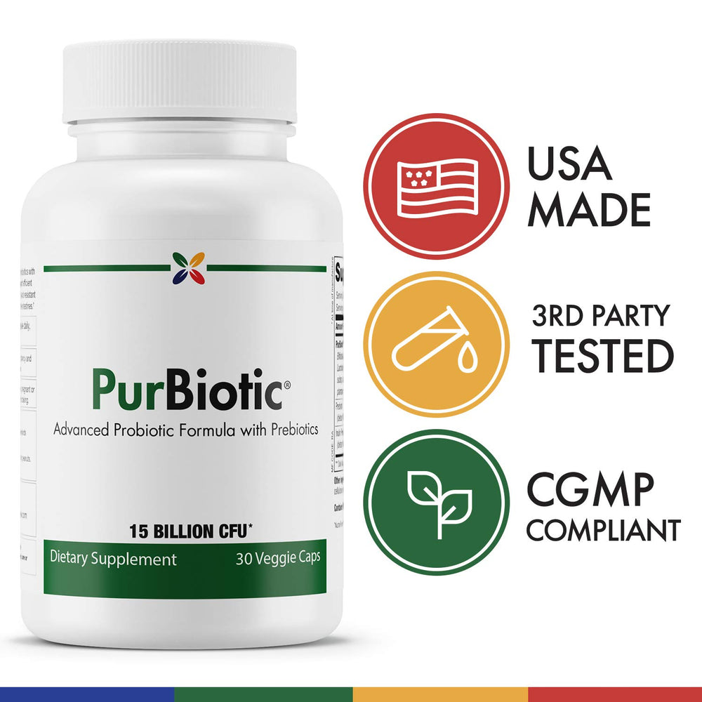 Stop Aging Now PurBiotic capsules in daylight setting demonstrating daily routine integration.