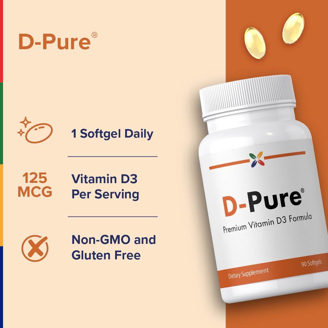 Stop Aging Now Vitamin D3 5000IU softgel label closeup showing clear dosage.
