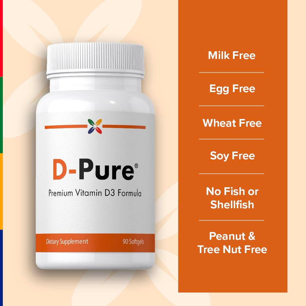 Stop Aging Now Vitamin D3 5000IU softgel packaging highlights high potency.