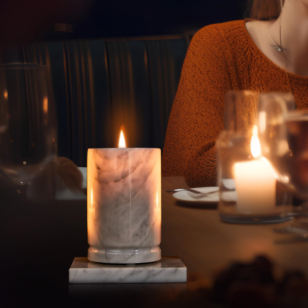 Story of Stone candle burns cleanly; natural soy wax for healthier ambience.
