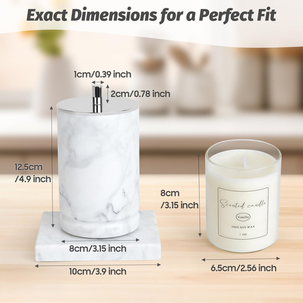 Story of Stone two glass inserts; versatile candle and display.