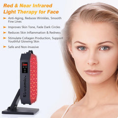 Streamlet red light panel displaying 660nm mode for targeted light therapy